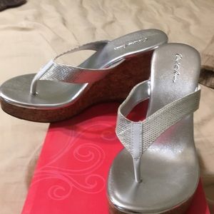 Silver sandals